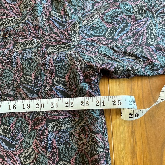 Vintage On The Brink Men's Silk long Sleeved Shirt Size XL - Picture 11 of 14